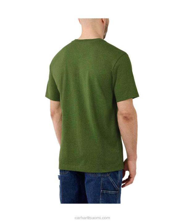 alppisininen kanerva miehet Carhartt rennon mallin raskas lyhythihainen logograafinen t-paita 4NNJ127