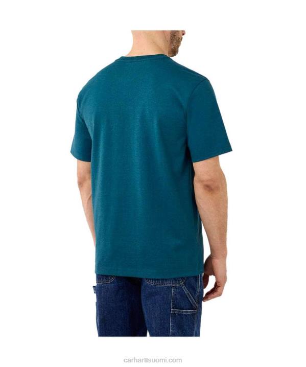 alppisininen kanerva miehet Carhartt rennon mallin raskas lyhythihainen logograafinen t-paita 4NNJ127