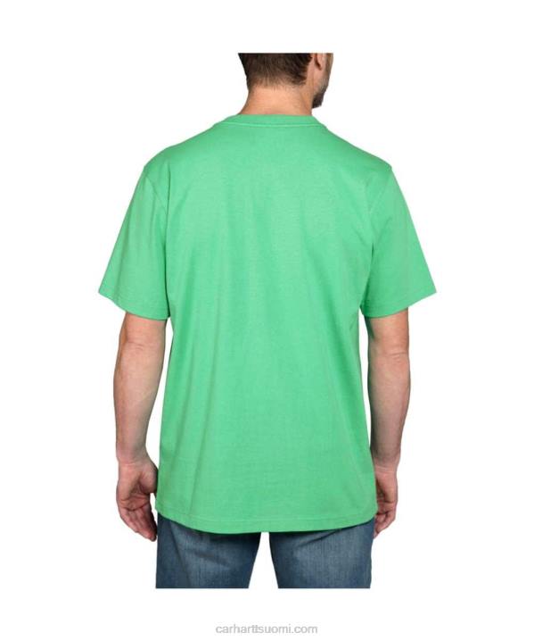 alppisininen kanerva miehet Carhartt rennon mallin raskas lyhythihainen logograafinen t-paita 4NNJ127