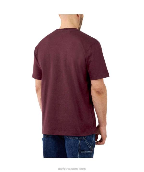 hiilikanerva miehet Carhartt rennon mallin raskas lyhythihainen logograafinen t-paita 4NNJ134