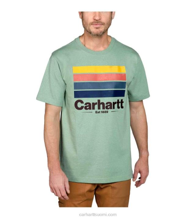 jade kanerva miehet Carhartt rennon mallin raskaan sarjan lyhythihainen graafinen t-paita 4NNJ120