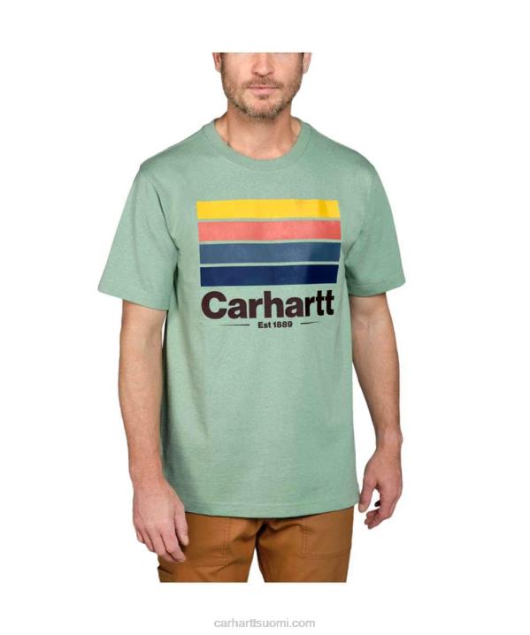 jade kanerva miehet Carhartt rennon mallin raskaan sarjan lyhythihainen graafinen t-paita 4NNJ120