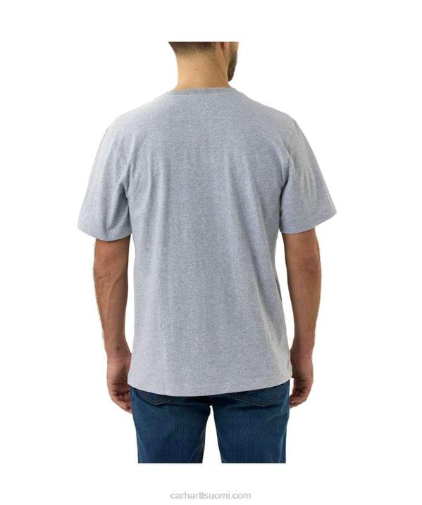 kanervanharmaa miehet Carhartt rennon mallin raskas lyhythihainen camo-taskuinen graafinen t-paita 4NNJ135