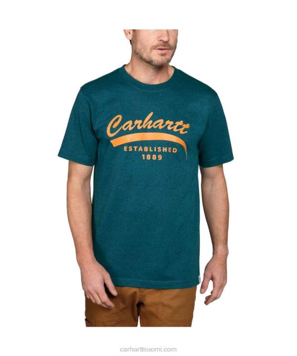 musta miehet Carhartt rennon mallin raskas lyhythihainen graafinen t-paita 4NNJ118