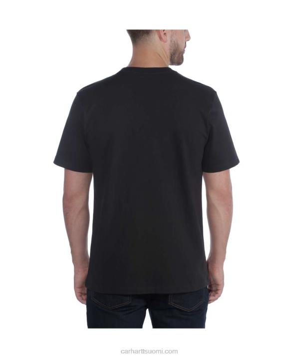 musta miehet Carhartt rennon mallin raskas lyhythihainen t-paita 4NNJ124