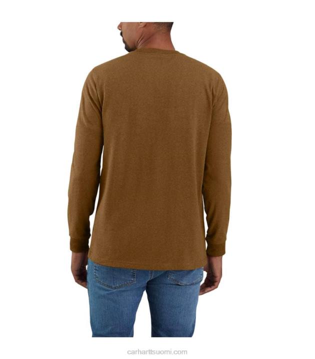musta miehet Carhartt rennon mallin raskas pitkähihainen super dux graafinen t-paita 4NNJ140