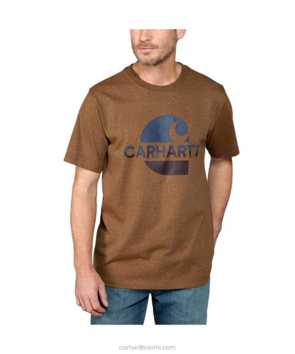 musta miehet Carhartt rento istuvuus raskaan sarjan lyhythihainen 