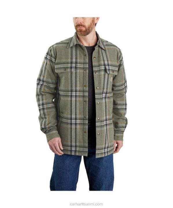 asfaltti miehet Carhartt rento istuvuus raskaan flanellin sherpavuorattu paita jac 4NNJ31
