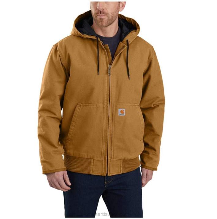 musta miehet Carhartt löysä istuvuus pesty ankka eristetty aktiivinen jac 4NNJ13