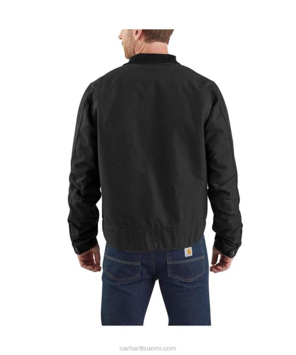 musta miehet Carhartt rennon istuvuuden ankkahuopa vuorattu detroit-takki 4NNJ17