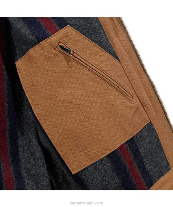 musta miehet Carhartt rennon istuvuuden ankkahuopa vuorattu detroit-takki 4NNJ17
