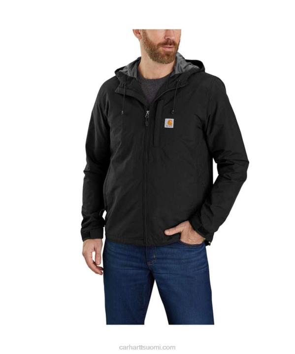 musta miehet Carhartt sadesuojan rento kevyt takki 4NNJ18