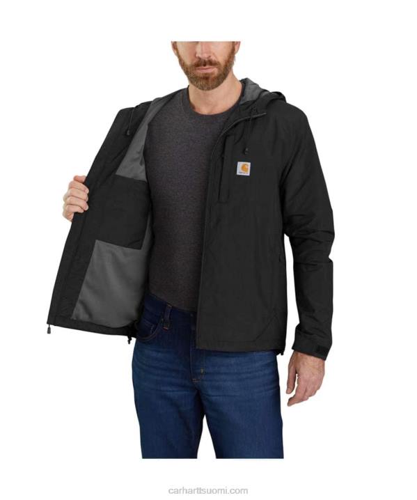 musta miehet Carhartt sadesuojan rento kevyt takki 4NNJ18