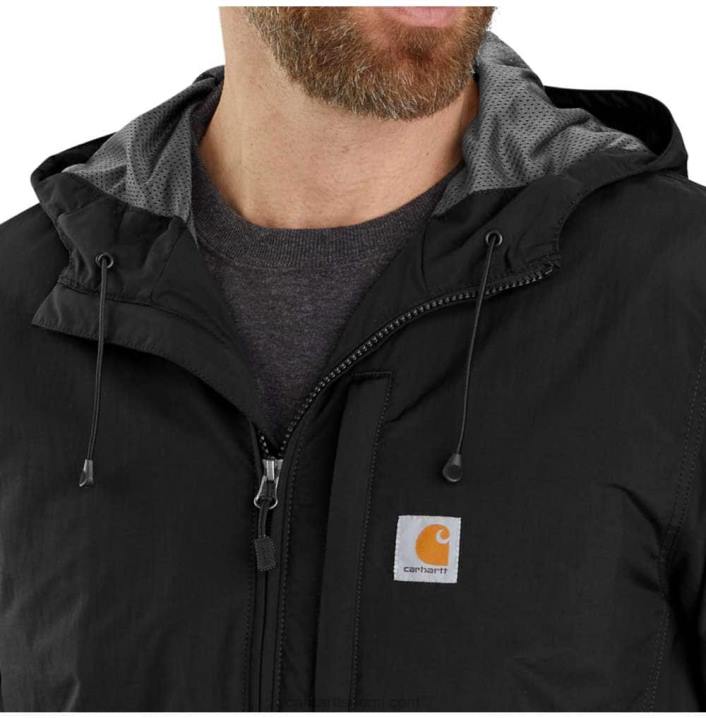 musta miehet Carhartt sadesuojan rento kevyt takki 4NNJ18