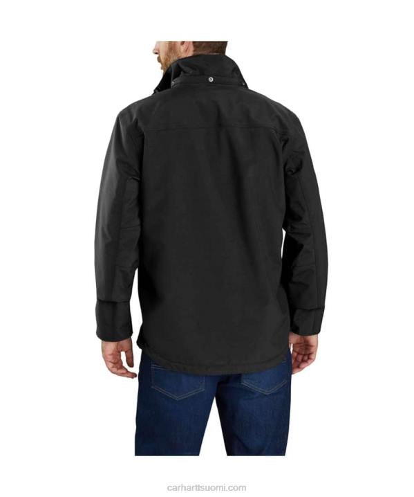 musta miehet Carhartt storm Defense löysä istuvuus raskaan sarjan takki 4NNJ29