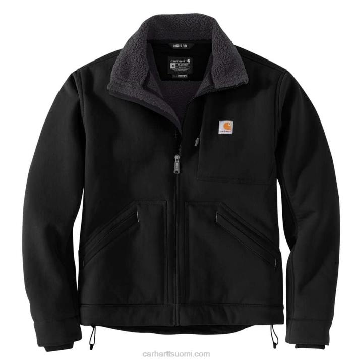 musta miehet Carhartt super dux rennon istuvuuden sherpavuorattu detroit-takki 4NNJ26