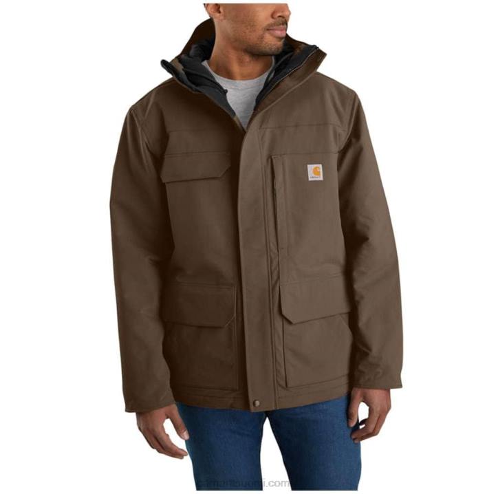 musta miehet Carhartt super dux rento istuvuus eristetty perinteinen takki 4NNJ15