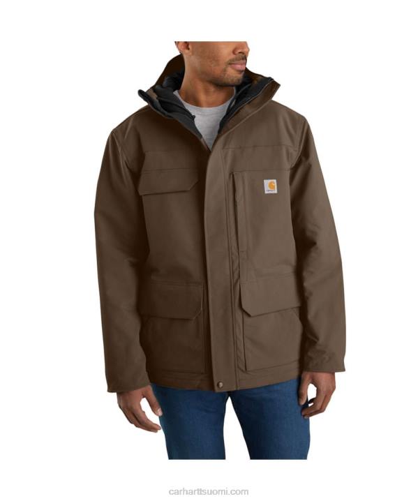 musta miehet Carhartt super dux rento istuvuus eristetty perinteinen takki 4NNJ15