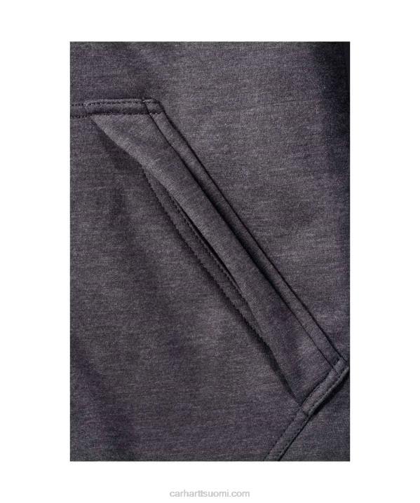 musta miehet Carhartt wind fighter relaxed fit keskipainoinen full-zip collegepaita 4NNJ27