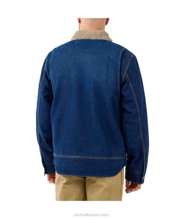 pyökki miehet Carhartt rento istuvuus denim sherpavuorattu takki 4NNJ24