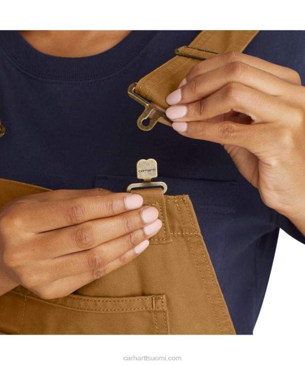 carhartt ruskea naiset Carhartt ruskea flex rento istuvuus canvas shortall 4NNJ217