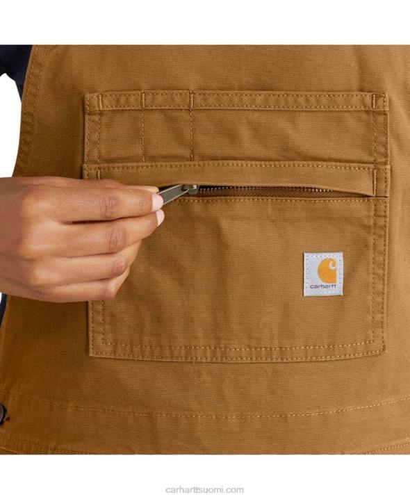 carhartt ruskea naiset Carhartt ruskea flex rento istuvuus canvas shortall 4NNJ217