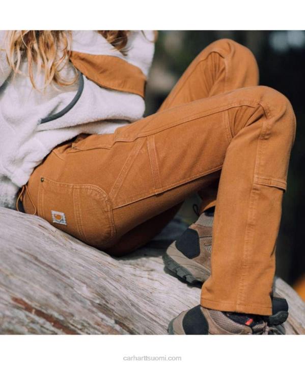 musta naiset Carhartt jäykkä, joustava, rento istuvuus twill-työhousut 4NNJ202