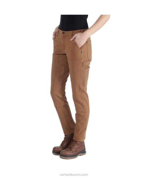 musta naiset Carhartt jäykkä, joustava, rento istuvuus twill-työhousut 4NNJ202