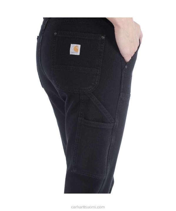 musta naiset Carhartt jäykkä, joustava, rento istuvuus twill-työhousut 4NNJ202