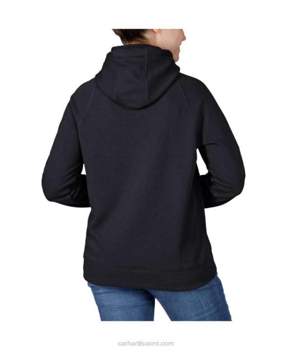musta naiset Carhartt force relaxed fit kevyt graafinen huppari 4NNJ205
