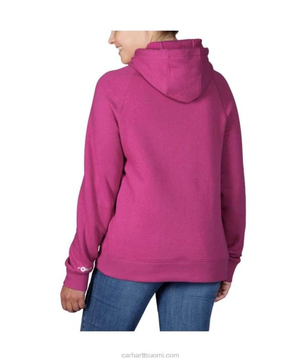 musta naiset Carhartt force relaxed fit kevyt graafinen huppari 4NNJ205