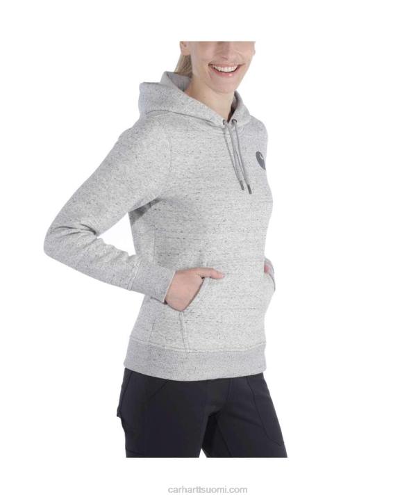 tuhka ruusu naiset Carhartt rennon mallin keskipainoinen logohihainen graafinen collegepaita 4NNJ211