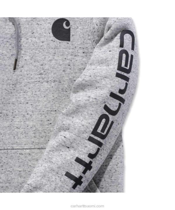 tuhka ruusu naiset Carhartt rennon mallin keskipainoinen logohihainen graafinen collegepaita 4NNJ211