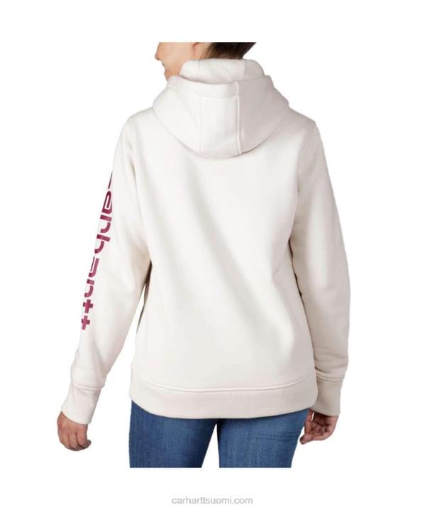 tuhka ruusu naiset Carhartt rennon mallin keskipainoinen logohihainen graafinen collegepaita 4NNJ211