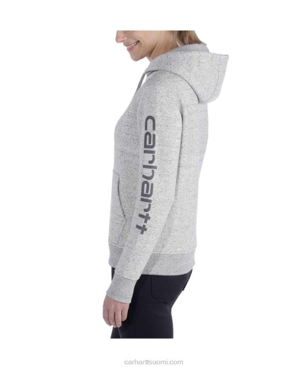tuhka ruusu naiset Carhartt rennon mallin keskipainoinen logohihainen graafinen collegepaita 4NNJ211
