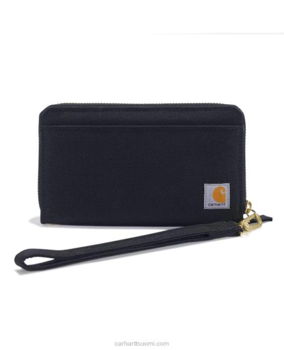 musta naiset Carhartt nylon duck lay-flat clutch lompakko 4NNJ232