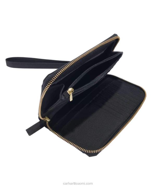 musta naiset Carhartt nylon duck lay-flat clutch lompakko 4NNJ232