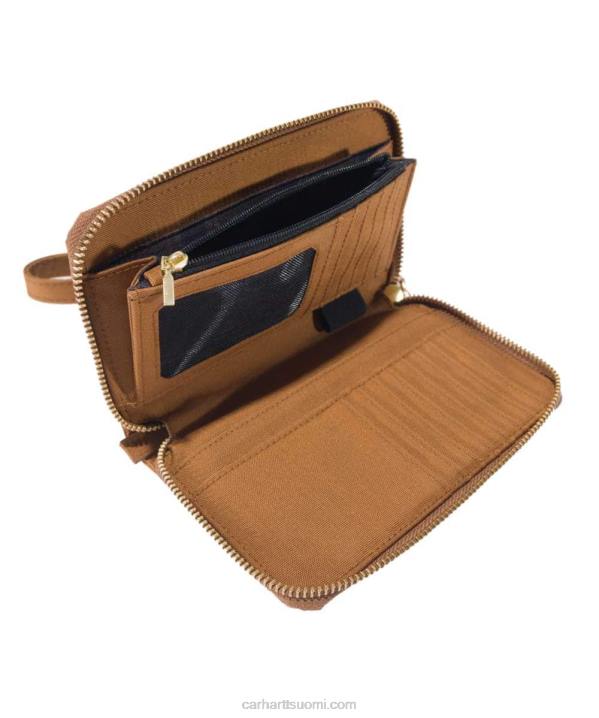 musta naiset Carhartt nylon duck lay-flat clutch lompakko 4NNJ232