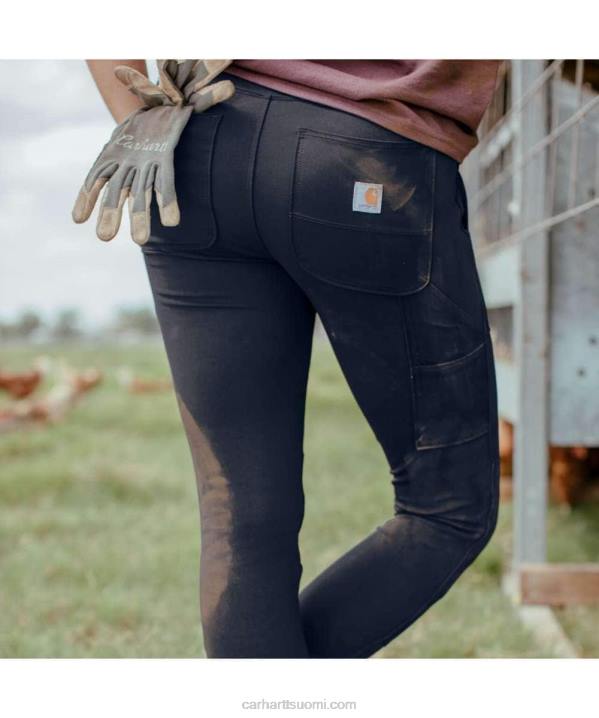 musta naiset Carhartt Voimalla istuvat keskipainoiset hyötyleggingsit 4NNJ182