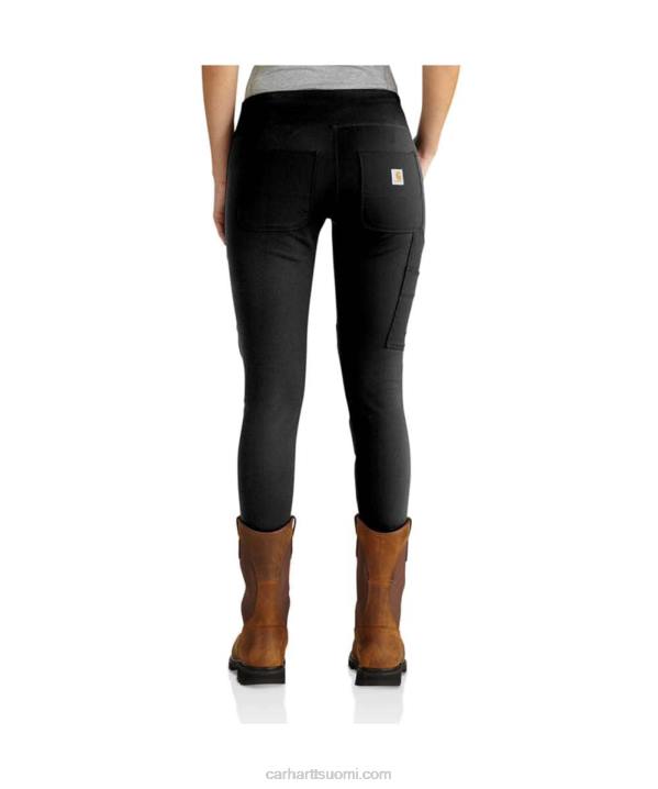 musta naiset Carhartt Voimalla istuvat keskipainoiset hyötyleggingsit 4NNJ182