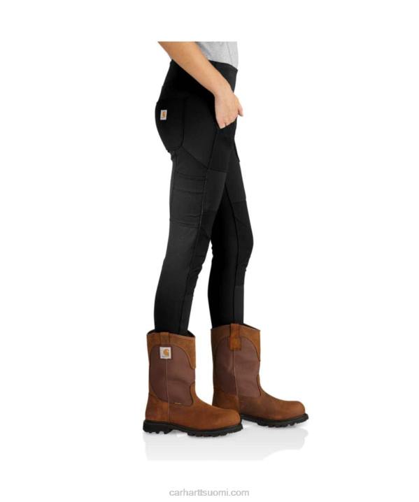 musta naiset Carhartt Voimalla istuvat keskipainoiset hyötyleggingsit 4NNJ182