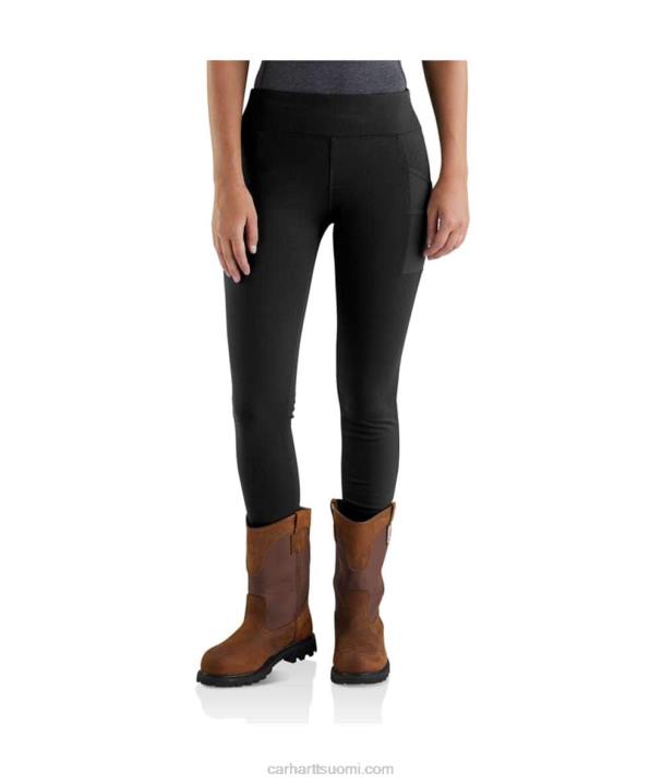 musta naiset Carhartt pakko-istuttavat kevyet leggingsit 4NNJ183