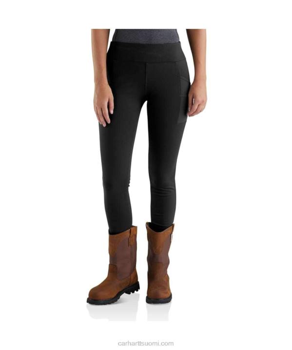 musta naiset Carhartt pakko-istuttavat kevyet leggingsit 4NNJ183