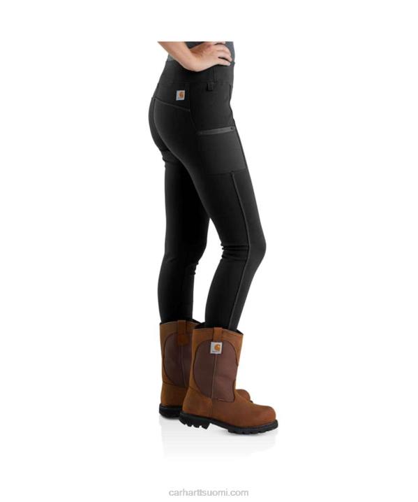 musta naiset Carhartt pakko-istuttavat kevyet leggingsit 4NNJ183