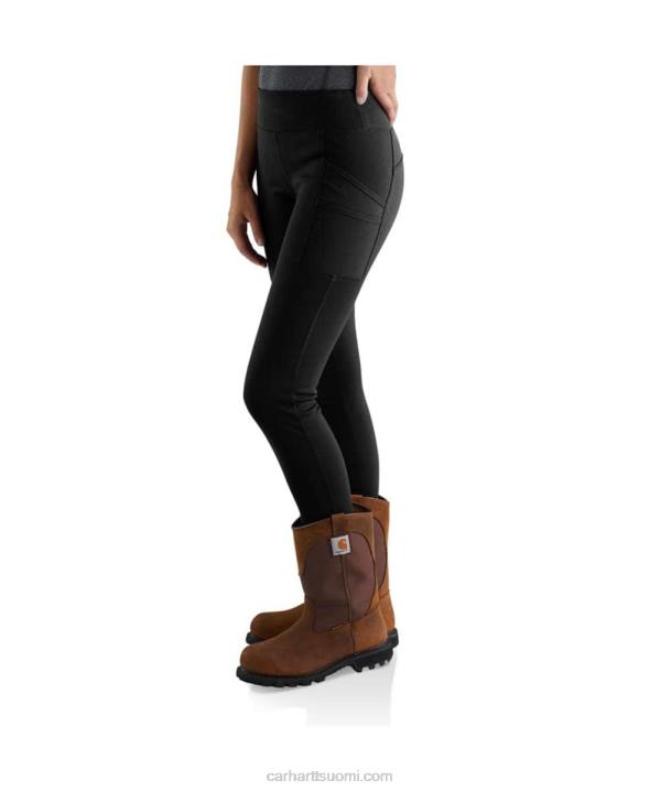 musta naiset Carhartt pakko-istuttavat kevyet leggingsit 4NNJ183