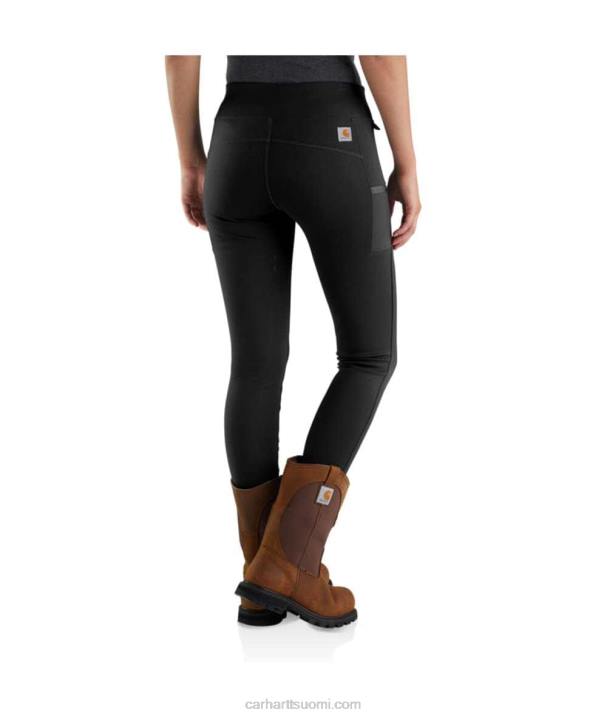 musta naiset Carhartt pakko-istuttavat kevyet leggingsit 4NNJ183