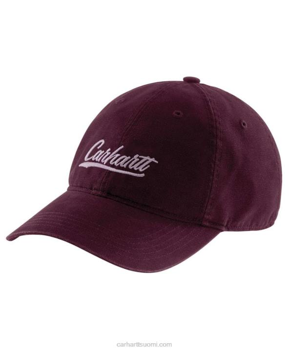 musta naiset Carhartt canvas script graafinen korkki 4NNJ214