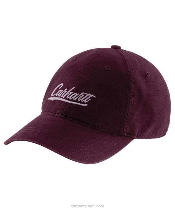 musta naiset Carhartt canvas script graafinen korkki 4NNJ214