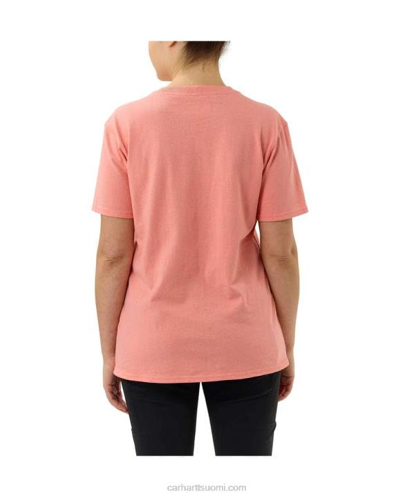 tuhka ruusu naiset Carhartt väljä istuvuus raskas lyhythihainen k87 taskut-paita 4NNJ223
