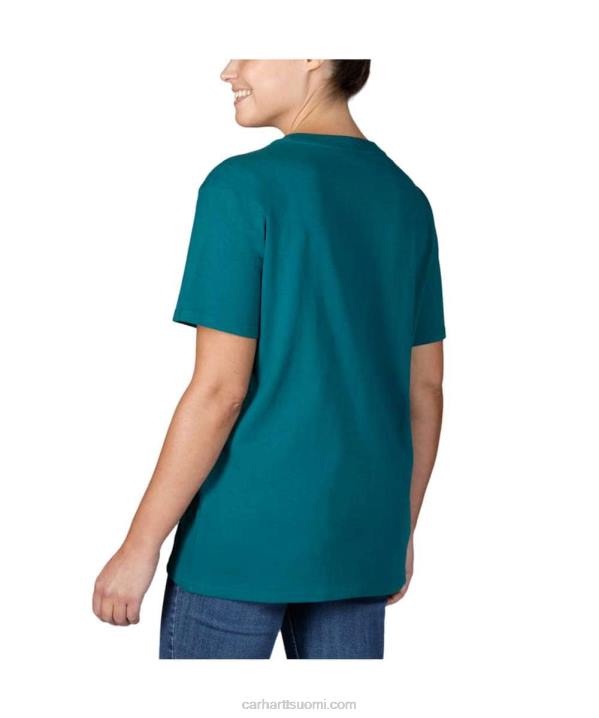 tuhka ruusu naiset Carhartt väljä istuvuus raskas lyhythihainen k87 taskut-paita 4NNJ223